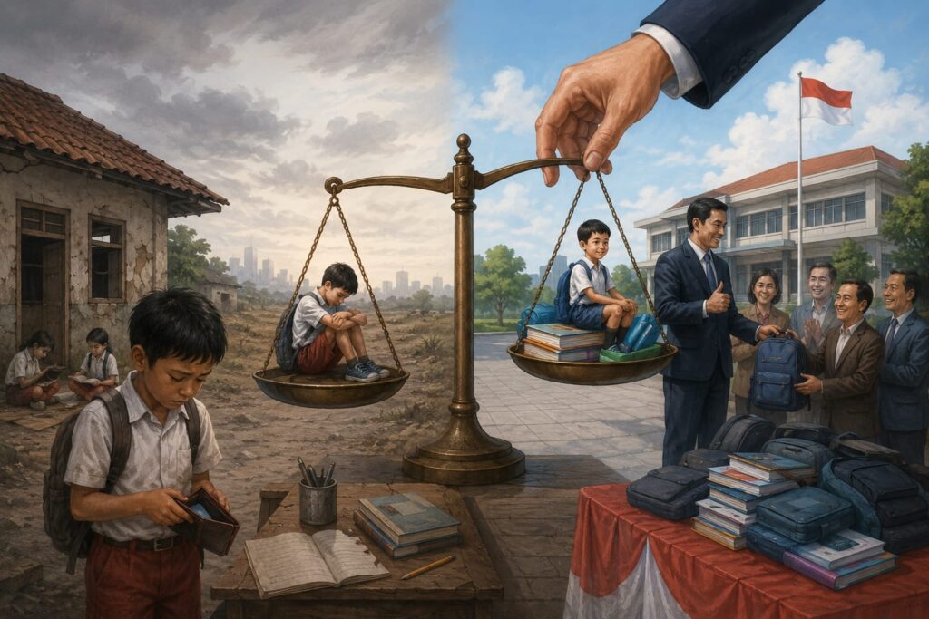 Ketika Bantuan Pendidikan Menjadi Alat Politik dan Tidak Tepat Sasaran